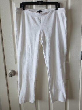 Aileen Fisher Stretch Pants Women's Size L White